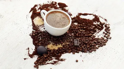 تصویر پس زمینه از قهوه خوش عطر و با کیفیت مناسب چاپ در کافه ها