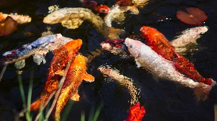 عکس خیلی زیبا و خاص از ماهی های قرمز عید نوروز 