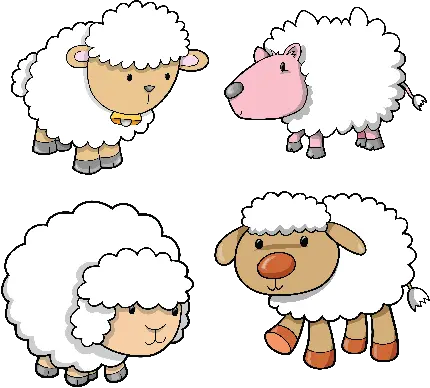 عکس نقاشی گوسفند و نقاشی بره و گوسفند کارتونی و فانتزی