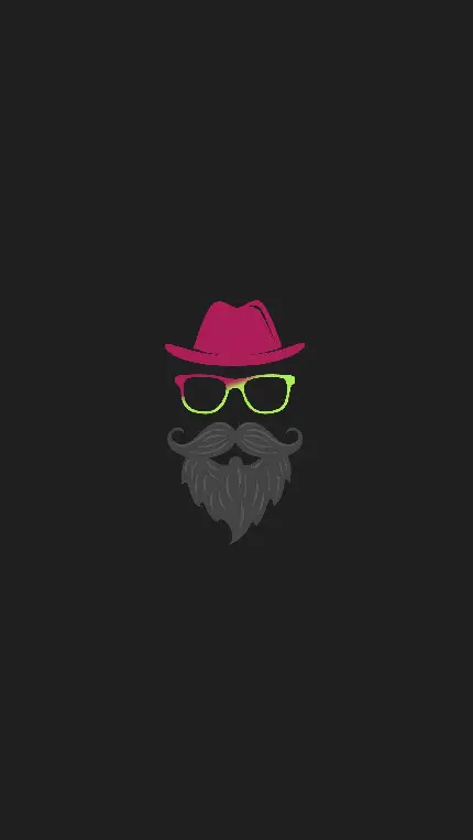 والپیپر با طرح ریش مردانه برای هایلایت استوری اینستاگرام 