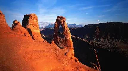 عکس جالب و خیره کننده از صخره های سرخ آمریکا برای بک گراند