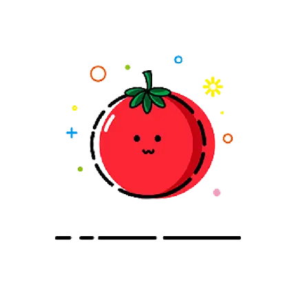 دانلود تصویر گوجه فرنگی کارتونی کیوت و بامزه Tomato PNG