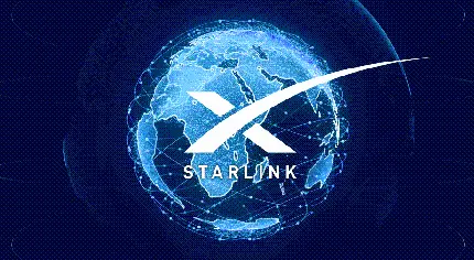 عکس پس‌زمینه از استارلینک Starlink با مدیریت ایلان ماسک