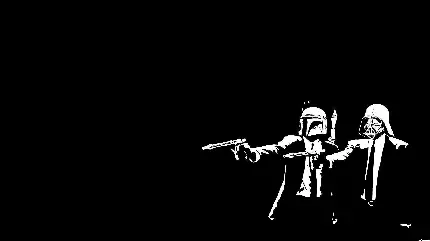 عکس زمینه سیاه سفید پاپ آرت با فضای جنگی مخصوص کامپیوتر