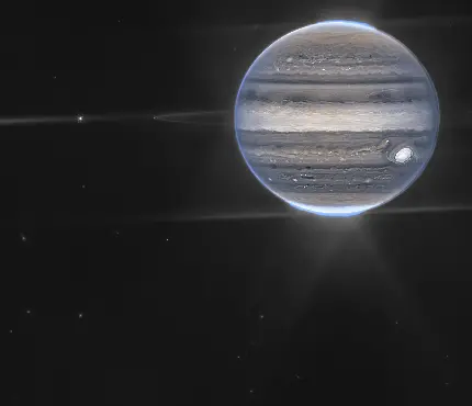 عکس سیاره مشتری از نزدیک تلسکوپ فضایی جیمز وب