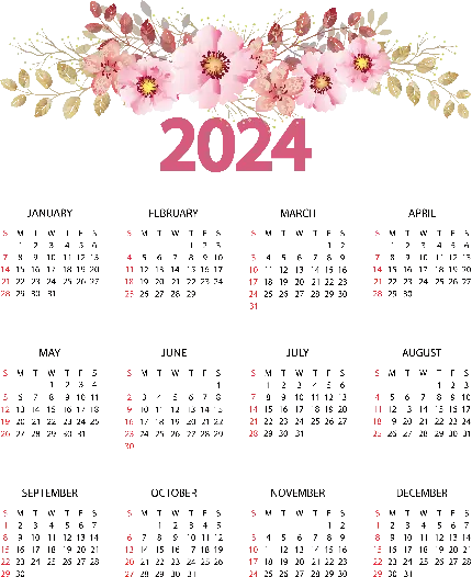 عکس زمینه از تقویم 2024 با طراحی جذاب 