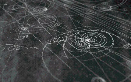 دانلود عکس باشکوه قوانین فیزیک ذرات با پس زمینه خاکستری