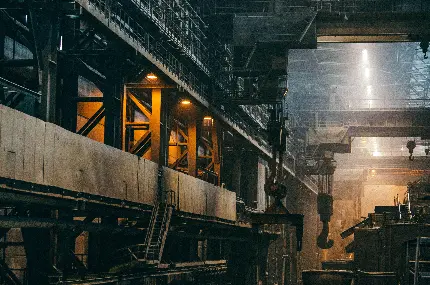 تصویری از کارخانه فولاد کار با استفاده از علم متالورژی