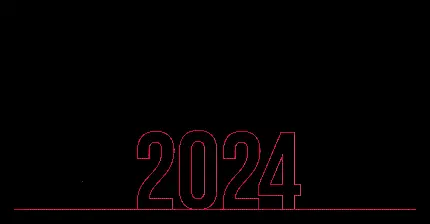 والپیپر 2024 طراحی شده با خطوط قرمز در کیفیت عالی 