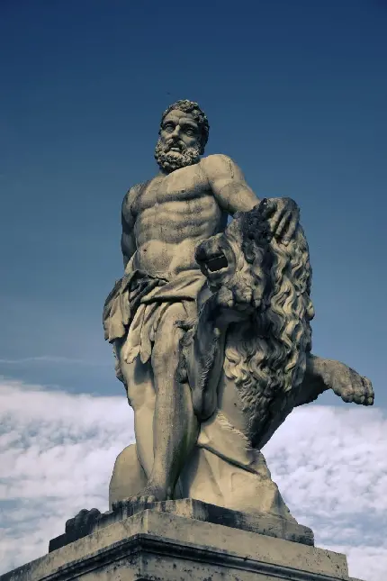 بک گراند مجسمه یونانی یک نسخه ایده آل از شکل انسان
