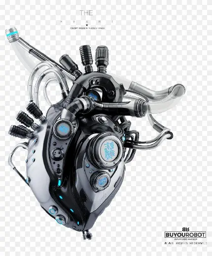 عکس ربات قلبی دوربری شده آماده فتوشاپ 