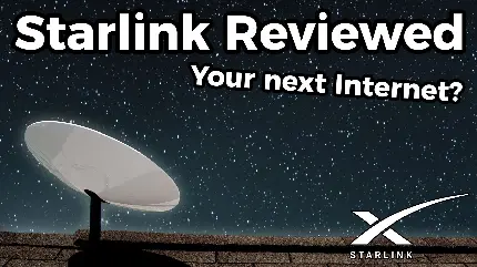 عکس پس زمینه از استارلینک Starlink و به رخ کشیدن اینترنت پر سرعتش