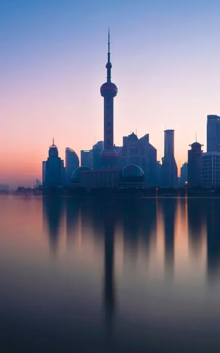 تصویر زمینه خیلی خوشگل معماری برج مروارید خاوردر چین در وضوح 8k