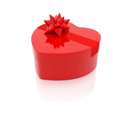 عکس از جعبه کادوی قرمز برای ایده گرفتن کادو در روز ولنتاین