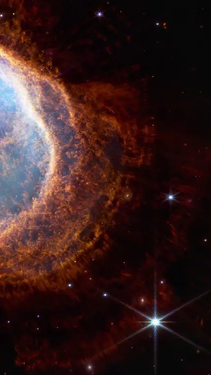 عکس زمینه نجومی زیبا نتتشر شده به واسطه تلسکوپ فضایی جیمز وب