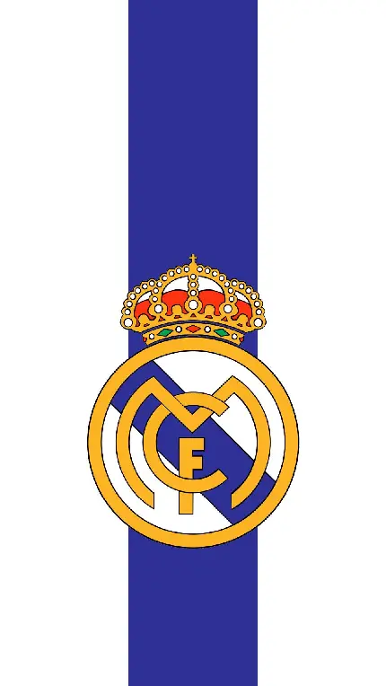 تصویر لوگو رئال مادرید با زمینه سفید خاص و یونیک 