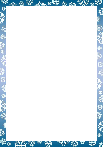 تصویر به صورت کادر ساده با تم زمستانی PNG برای فتوشاپ 