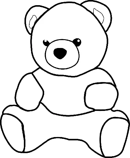 عکس نقاشی PNG خرس برای چاپ روی محصولات کودکانه