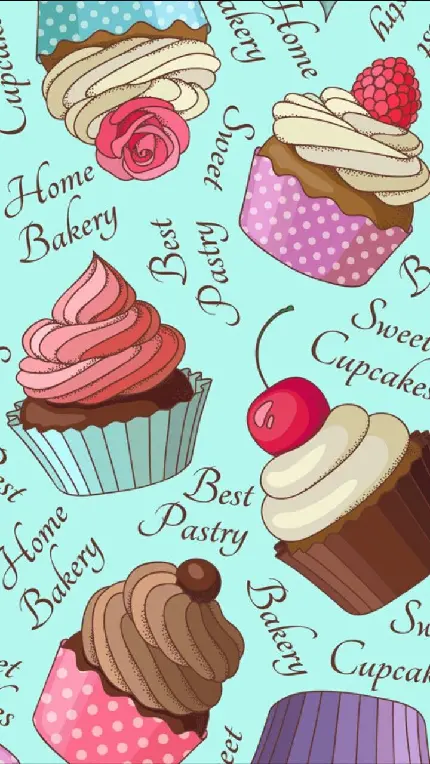 دانلود والپیپر فانتزی شیرینی و کیک های خوشمزه ویژه تلگرام