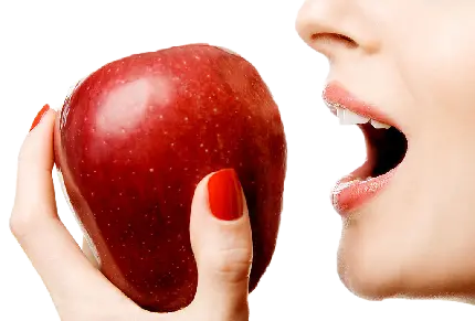 تصویر پی ان جی png جذاب و دیدنی سیب قرمز خوشرنگ 