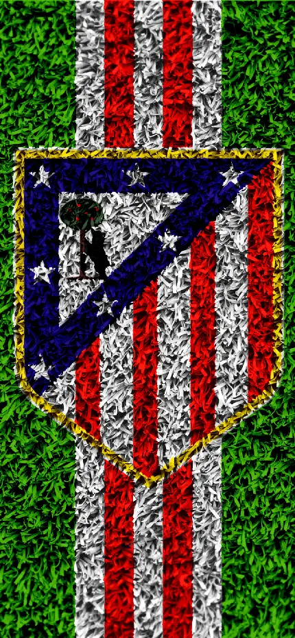 تصویر پس زمینه از نماد تیم پرطرفدار اسپانیایی اتلتیکو مادرید برای گوشی