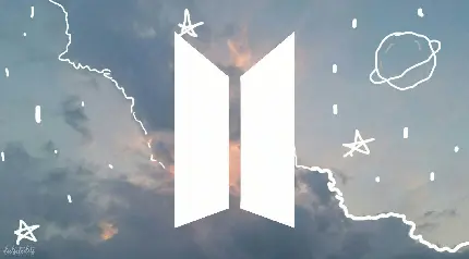  والپیپر طرح نماد و لوگو گروه موسیقی BTS بی تی اس 2023 با کیفیت بالا 