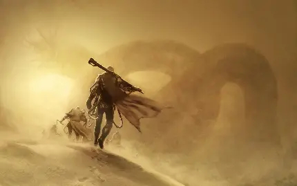 تصویر پس زمینه فیلم سینمایی علمی تخیلی تلماسه Dune 2 