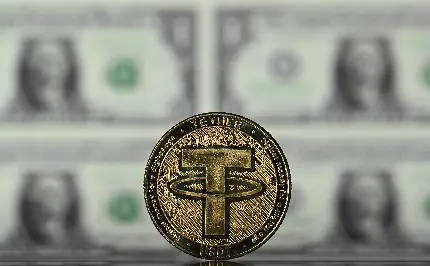 تصویر ارز دیجیتال تتر Tether با کیفیت بالا