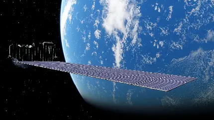 عکس زمینه از ماهواره استارلینک Starlink برای شرکت اسپیس اکس