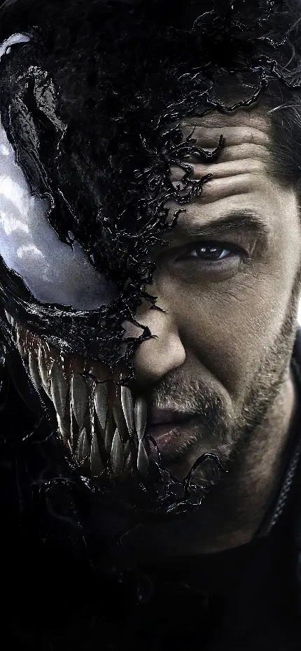 عکس نیم رخ تام هاردی و نیم رخ ونوم Venom