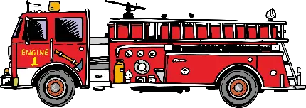 تصویر جالب و دیدنی ماشین آتش نشانی کارتونی با کیفیت HD