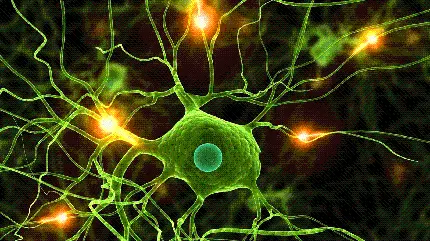 عکس مربوط به میکروبیولوژی از سلول عصبی فول اچ دی