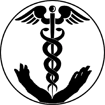پربازدیدترین لوگوی سیاه و سفید پزشکی با فرمت پی ان جی