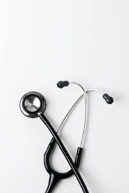 تصویر واقعی خوشگل گوشی پزشکی مشکی مناسب تبلت و آیپد 