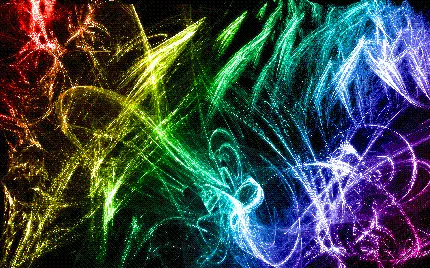 تصویر زمینه انتزاعی امواج نورانی پر جنب و جوش مخصوص کامپیوتر