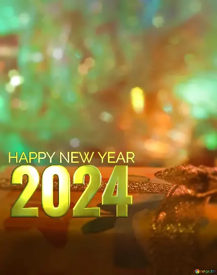 تصویر مربعی مخصوص تبریک سال نو میلادی 2024 و کریسمس 2024