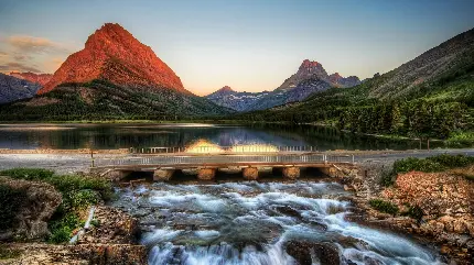 عکس از طبیعت پارک ملی گلیشر در ایالت مونتانا با بهترین ویو