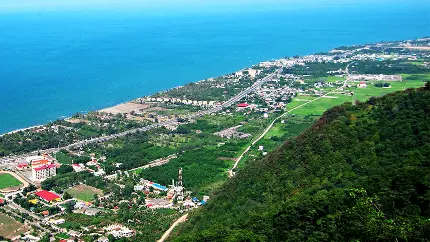 عکس جاده شمال تو ماشین