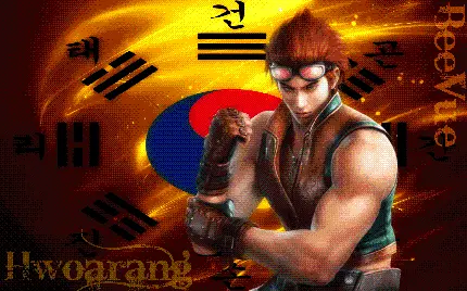 هوارانگ Hwoarang مبارز فعال و قوی در مسابقات کاراته 