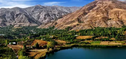عکس خیلی زیبا از دریاچه اوان از مناظر ایران 1403