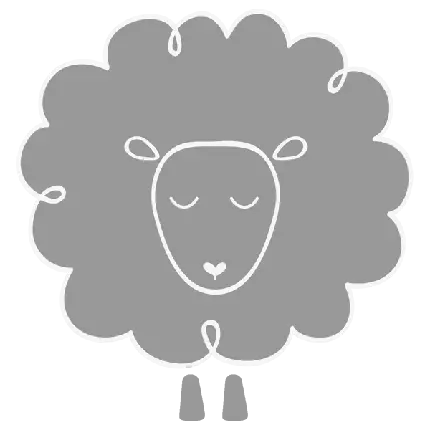 دریافت تصویر png نقاشی مینیمال گوسفند با کیفیت عالی