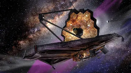 تصویری از تلسکوپ خفن فضایی جیمز وب با لینک مستقیم