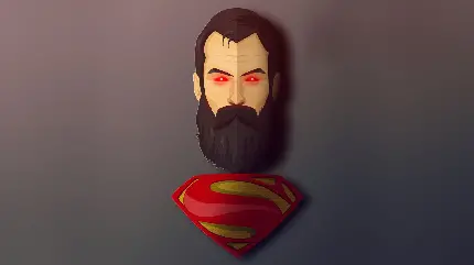 عکس زمینه خیلی جالب سوپرمن با ریش با کیفیت بالا 