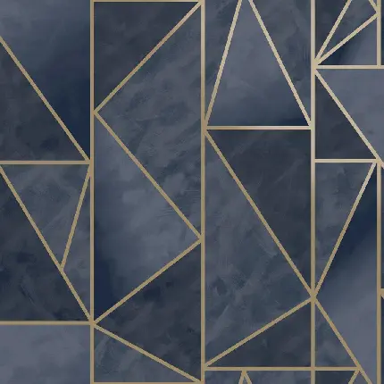 هندسی معاصر با نوارهای طلایی مات روی زمینه ابر و بادی