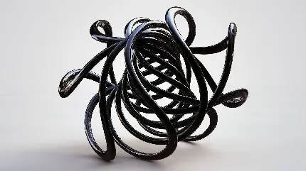 چاپ پوستر والپیپر با طرح خاص و جذاب سه بعدی در بکگراند سفید 
