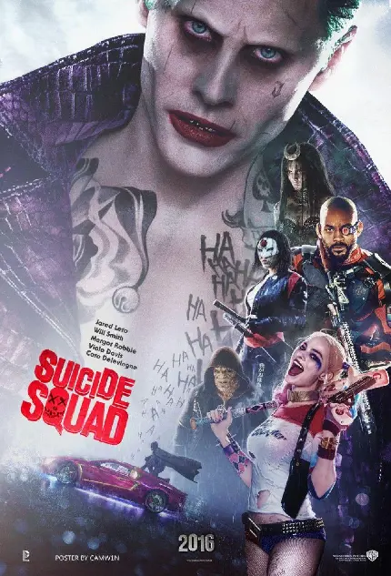 پوستر فیلم Suicide Squad جوخه انتحار برای استوری معرفی فیلم 