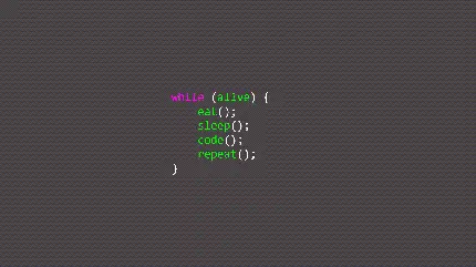 عکس کد حلقه یا وایل در برنامه نویسی با سبک مینیمال و ساده