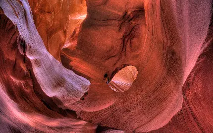 وااپیپر جذاب و حاص از دره و صخره های عجیب آنتلوپ کنیون در آمریکا 