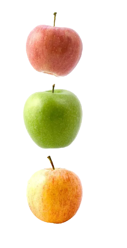 عکس PNG پی ان جی زیبا و متفاوت سیب با رنگ های مختلف 