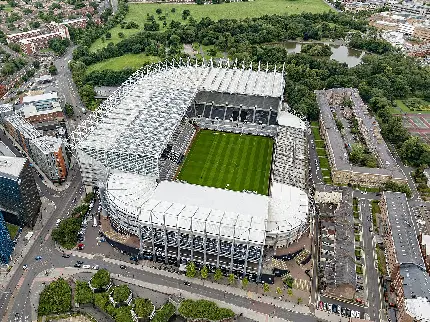 عکس هوایی و با کیفیت Full HD از ورزشگاهی در نیوکاسل